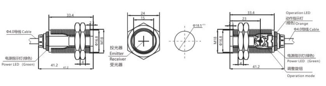 KJT-F-G5K激光光电开关|激光光电开关产品型号-参数-接线图